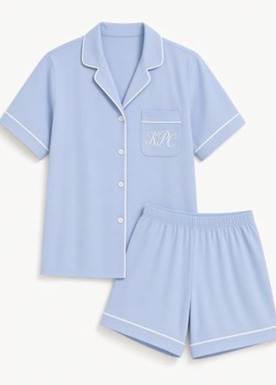 The Post PJ Set in Powder Blue